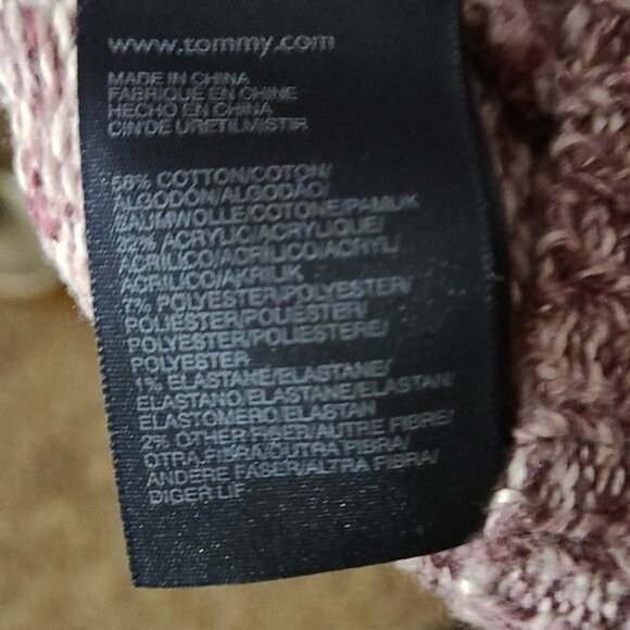 Tommy Hilfiger Pink and White Pullover Sweater - Picture 5 of 5